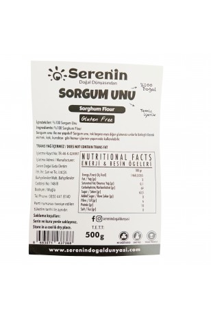 SORGUM UNU GLUTENSİZ 500GR