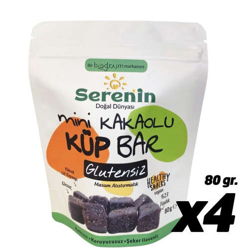 Mini Kakaolu Küp Bar 4 ad. 80gr.